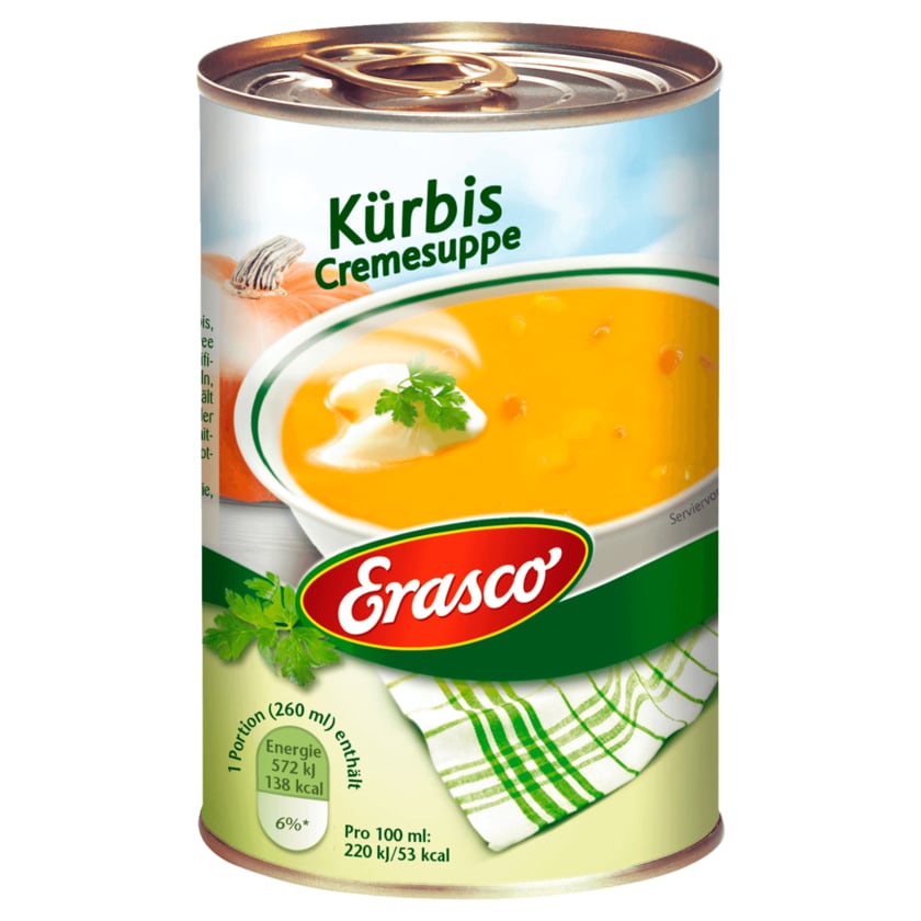 Erasco Kürbis Cremesuppe 390ml